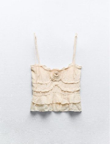 Top Zara, crem