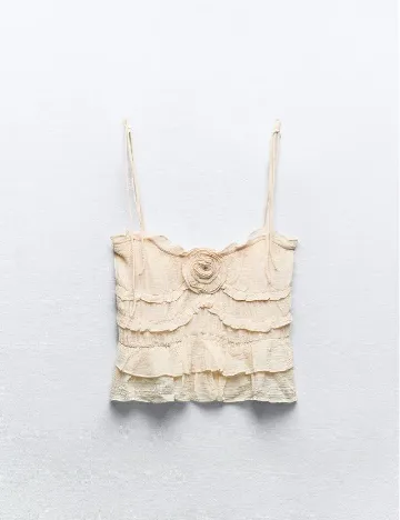 Top Zara, crem