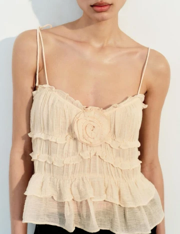 Top Zara, crem
