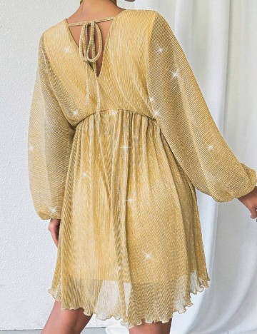 Rochie scurta SHEIN, auriu