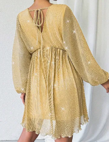 Rochie scurta SHEIN, auriu