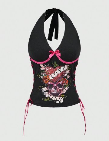 Top Romwe, negru