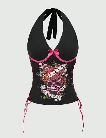 Top Romwe, negru