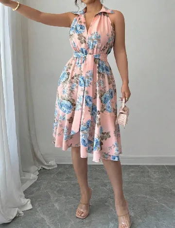 Rochie scurta SHEIN CURVE, floral print