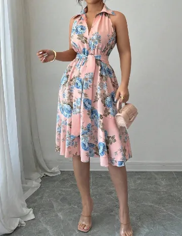 Rochie scurta SHEIN CURVE, floral print