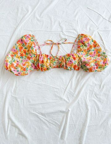 Top SHEIN, floral print