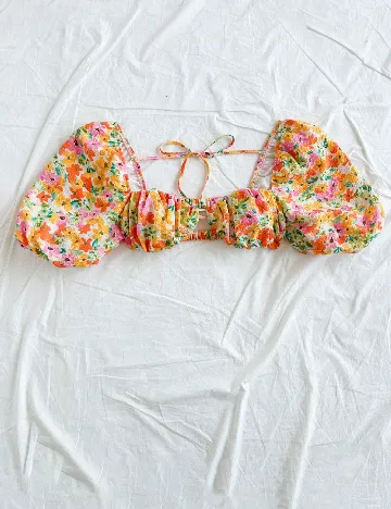 Top SHEIN, floral print