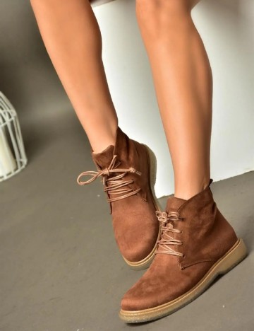 Ghete Fox Shoes, maro