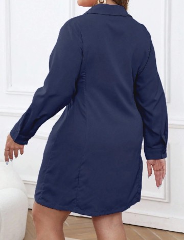 Rochie scurta SHEIN CURVE, bleumarin