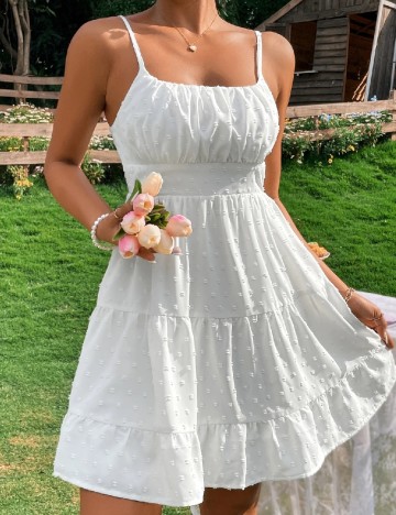 Rochie scurta SHEIN, alb