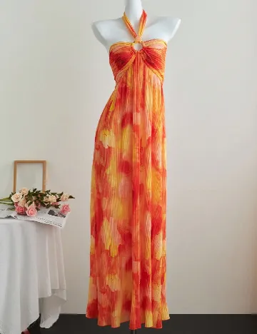 Rochie lunga SHEIN, portocaliu