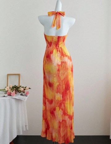 Rochie lunga SHEIN, portocaliu