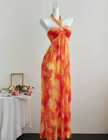 Rochie lunga SHEIN, portocaliu