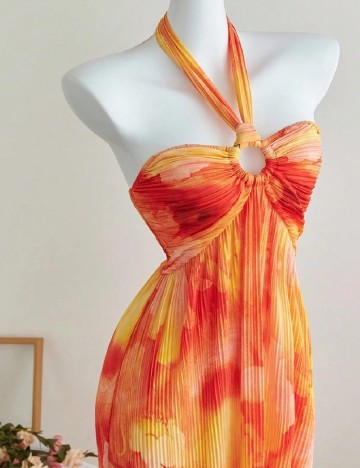 Rochie lunga SHEIN, portocaliu