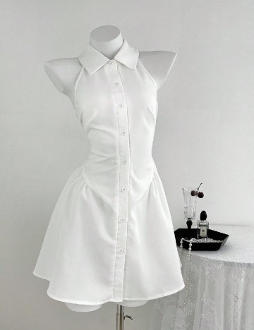 Rochie scurta SHEIN, alb