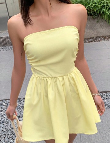 Rochie scurta SHEIN, galben