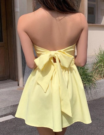 Rochie scurta SHEIN, galben
