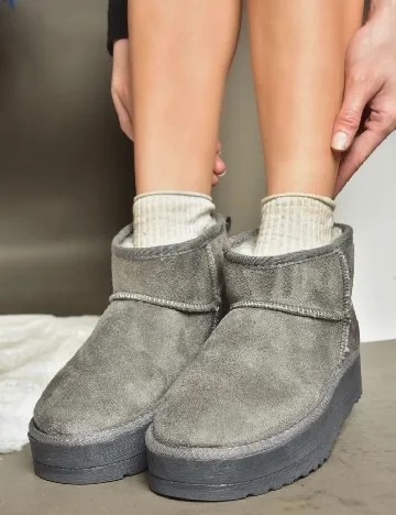 Ghete Fox Shoes, gri