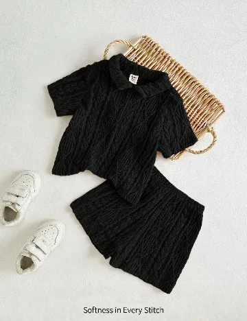 Compleu Cozy Pixies, negru