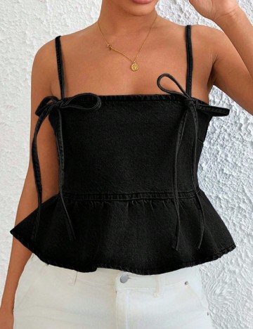 Top SHEIN, negru