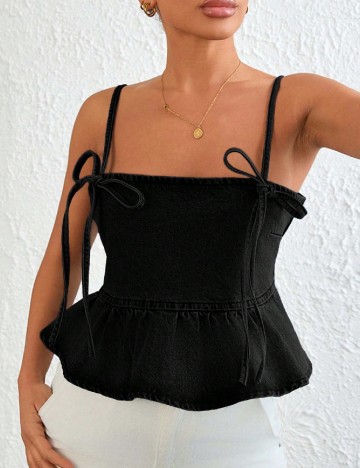 Top SHEIN, negru