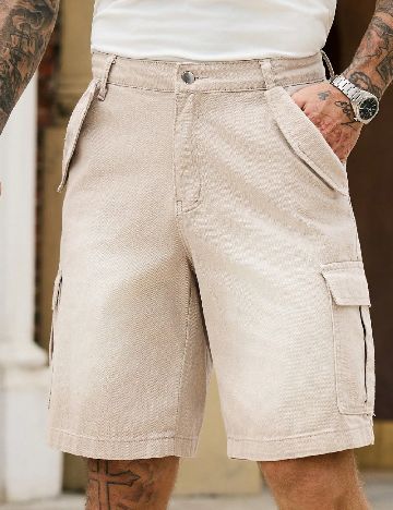 Pantaloni scurti SHEIN, bej