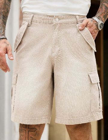 Pantaloni scurti SHEIN, bej