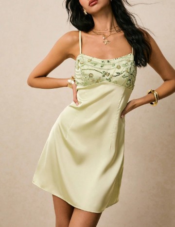 Rochie scurta Poeselle, verde