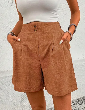 Pantaloni scurti SHEIN, maro
