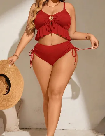 Costum de baie SHEIN CURVE, rosu