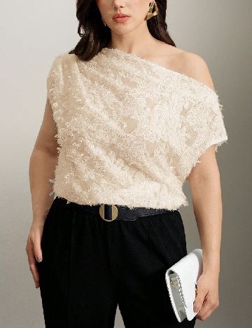 Top SHEIN CURVE, crem