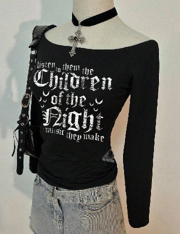 Top SHEIN, negru
