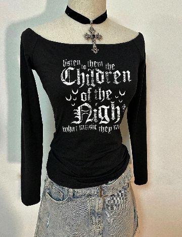 Top SHEIN, negru