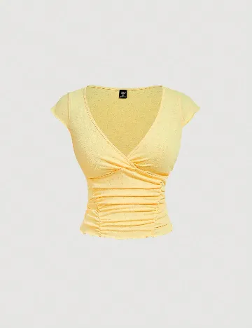 Top SHEIN CURVE, galben