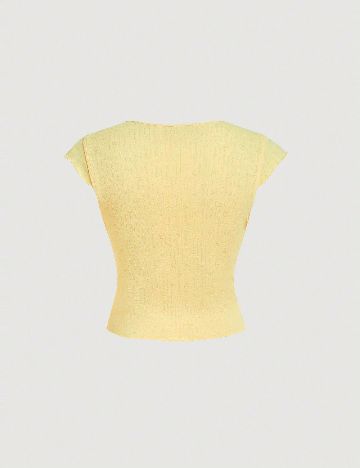 Top SHEIN CURVE, galben