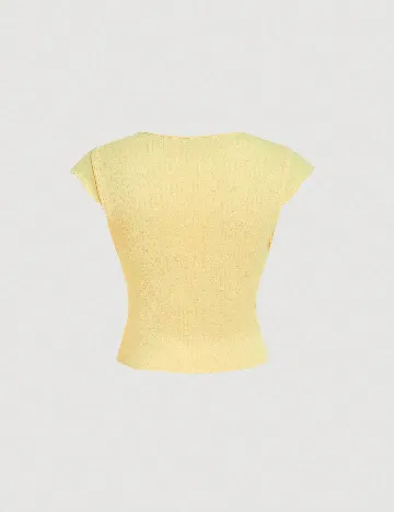 Top SHEIN CURVE, galben