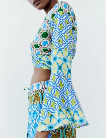Top Zara, mix culori