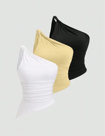 Set topuri 3 bucati SHEIN, mix culori