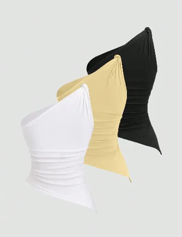 Set topuri 3 bucati SHEIN, mix culori
