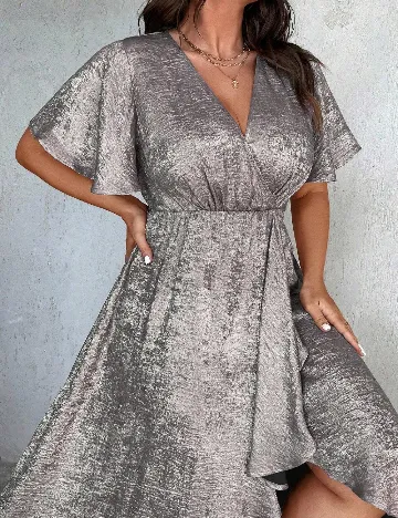 Rochie medie SHEIN CURVE, gri