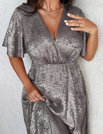 Rochie medie SHEIN CURVE, gri