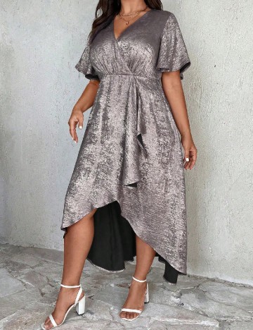 Rochie medie SHEIN CURVE, gri