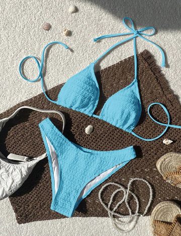 Costum de baie SHEIN, albastru