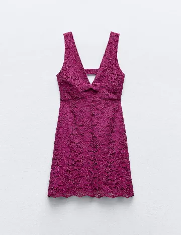 Rochie scurta Zara, fucsia