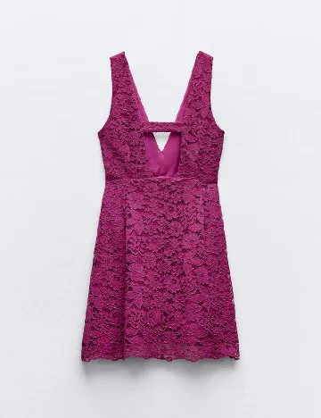 Rochie scurta Zara, fucsia