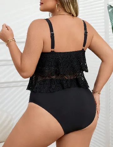 Costum de baie SHEIN CURVE, negru