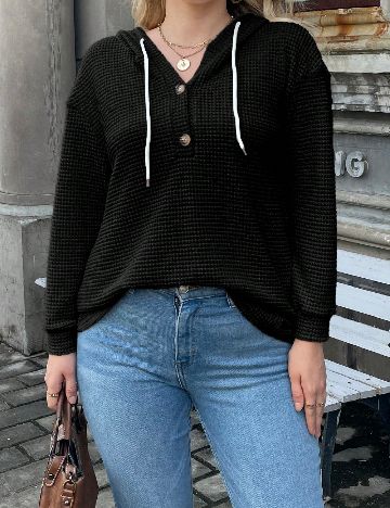 Bluza SHEIN CURVE, negru