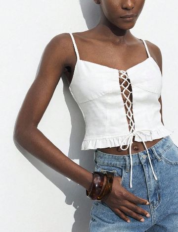 Top SHEIN, alb