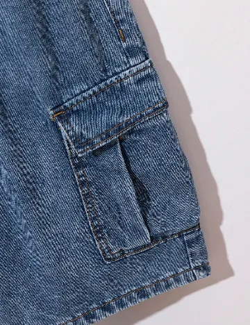 Pantaloni scurti Shein Kids, albastru