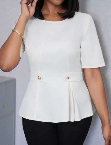 Bluza SHEIN, ecru